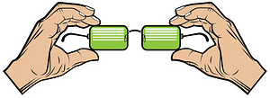 Hands holding glasses