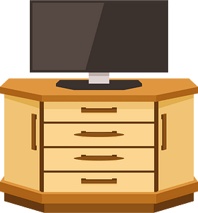 Wardrobe TV stand