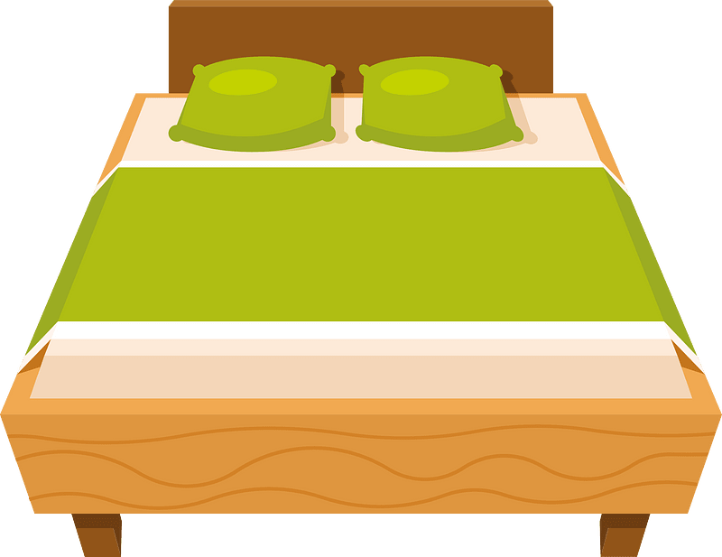 Bed 3D clip art