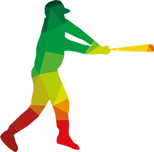Baseball hitter silhouette
