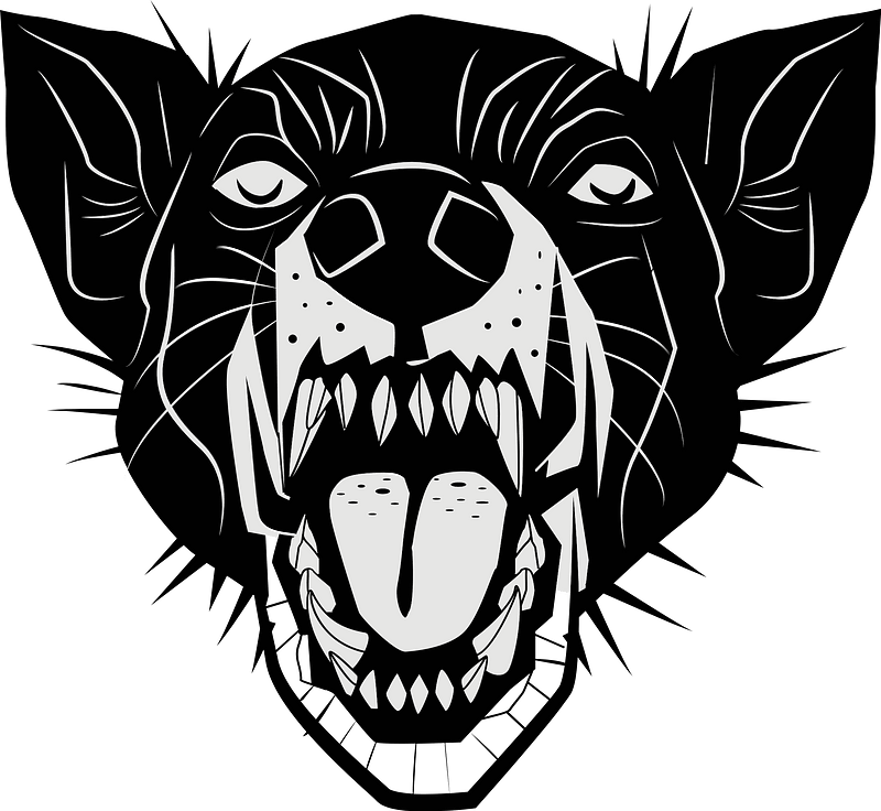 Rabid dog barking