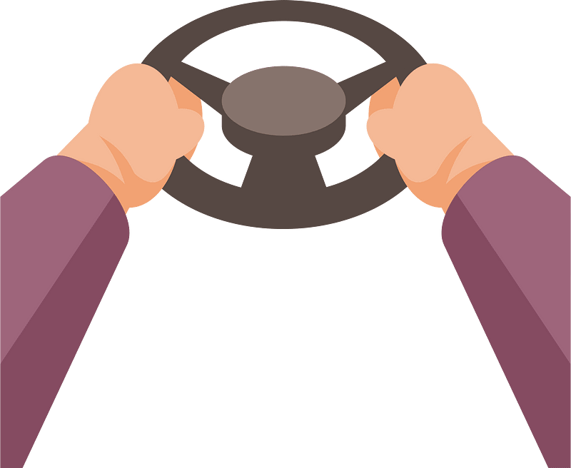 Hands on steering wheel