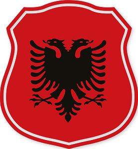 Albanian flag coat of arms