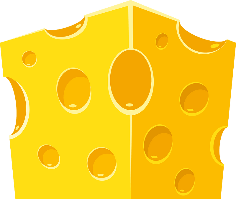 Piece of cheese clip art