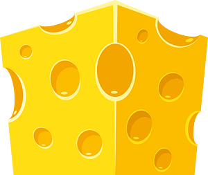Piece of cheese clip art