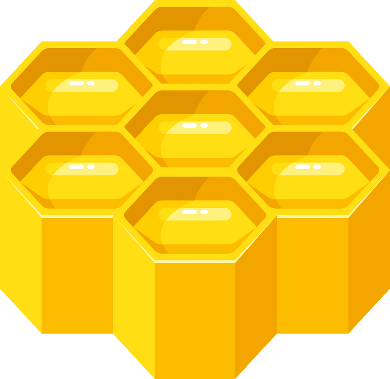 Honeycomb 3D clip art