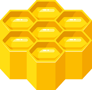 Honeycomb 3D clip art