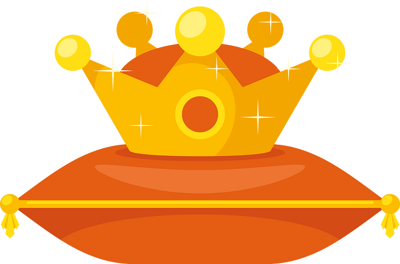 Crown on a pillow