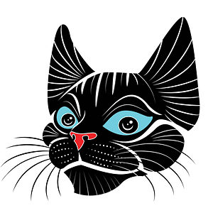 Cartoon cat clip art