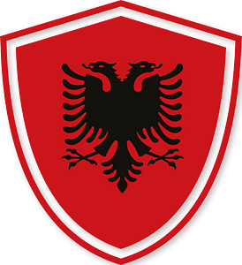 Albanian flag crest