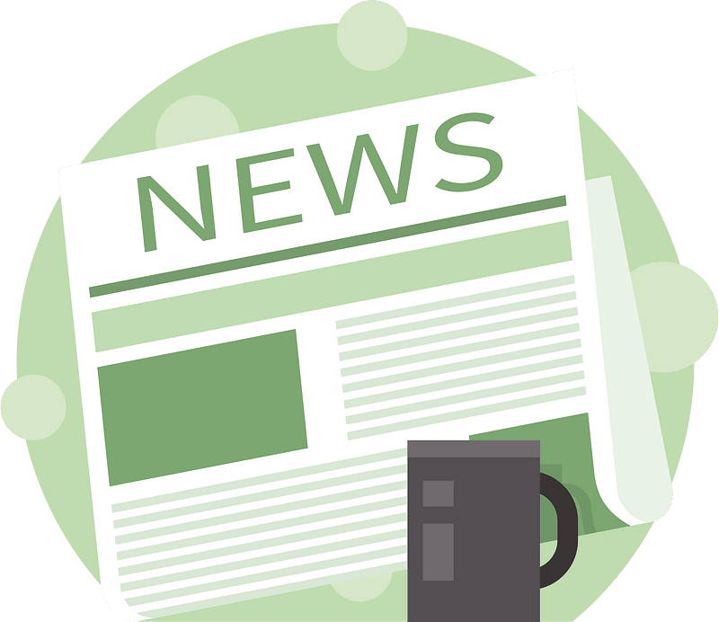 Newspapers and cup of coffee