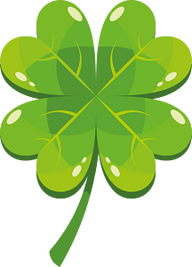 Green clover leaf
