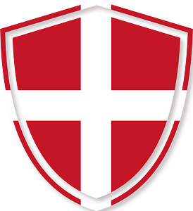 Danish flag crest