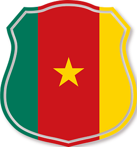 Cameroon flag crest shield