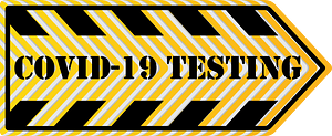 Covid-19 testing site sign