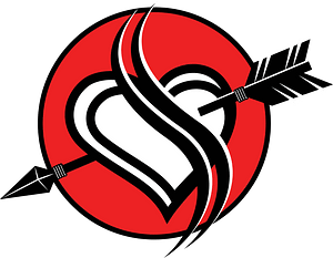 Pierced heart love symbol