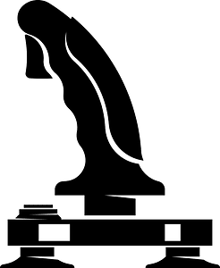 Joystick silhouette