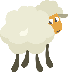 Cute sheep clip art
