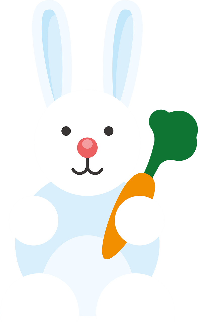 Hare with carrot