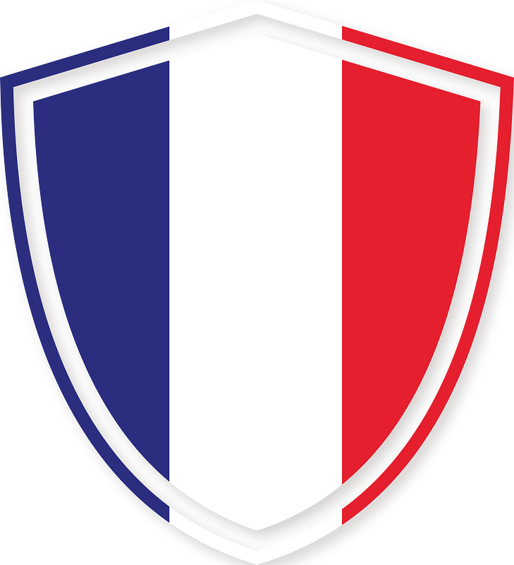 French flag crest