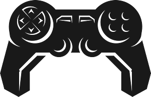 Game controller silhouette clip art