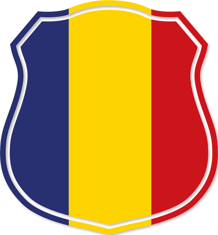Romanian flag crest