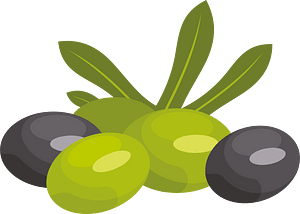 Green and black olives