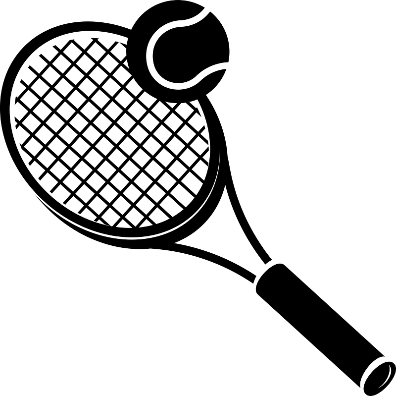 Tennis racket silhouette