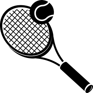 Tennis racket silhouette