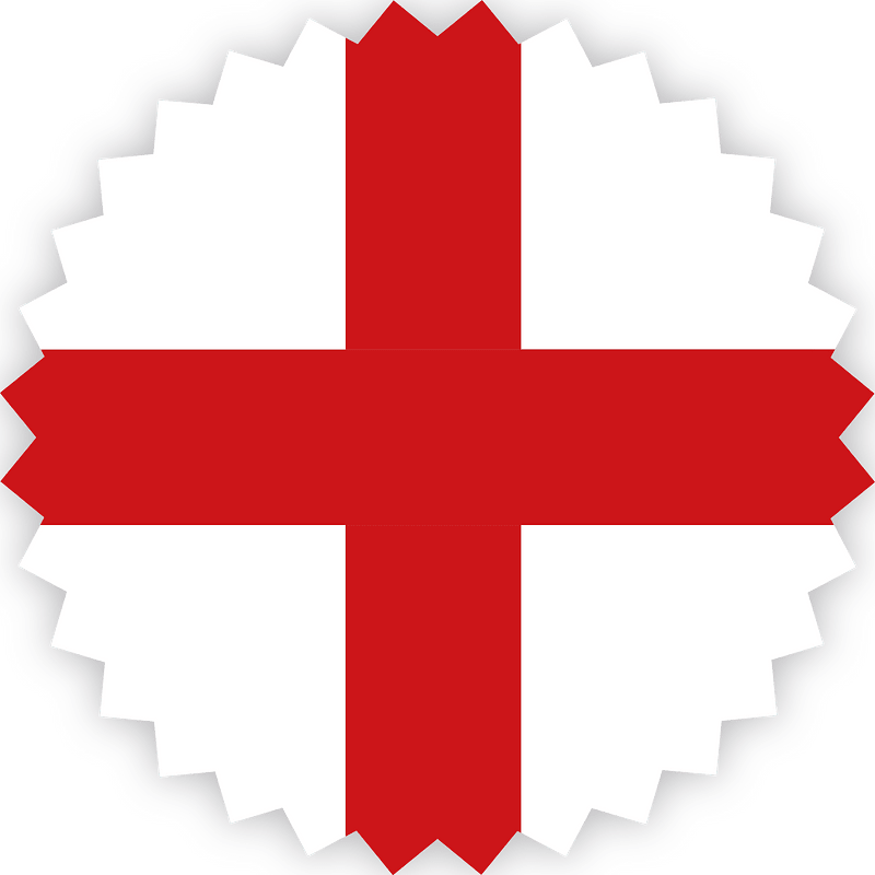 English flag sticker