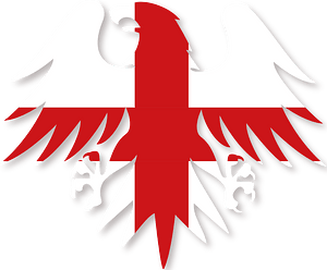 English flag heraldic eagle