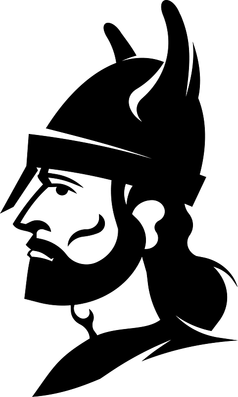 Viking warrior silhouette