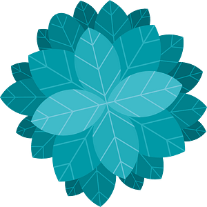 Turquoise flower