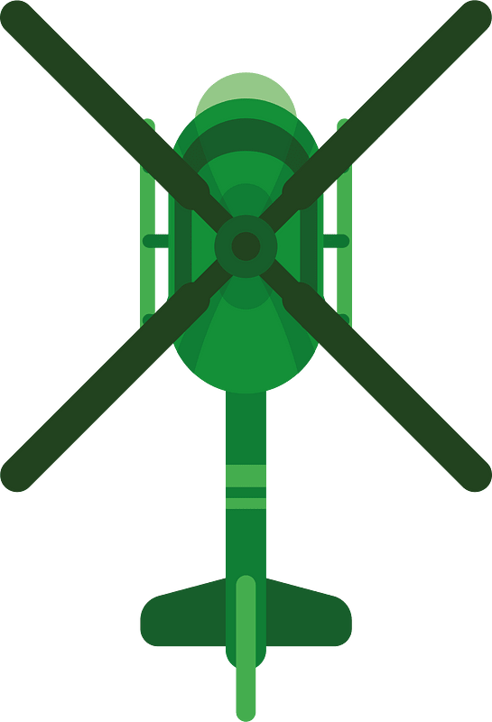 Helicopter seen from above