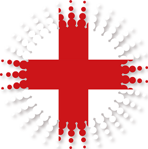 English flag halftone design