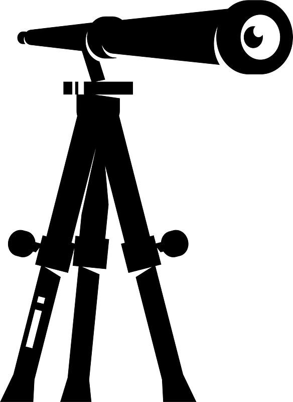 Telescope silhouette