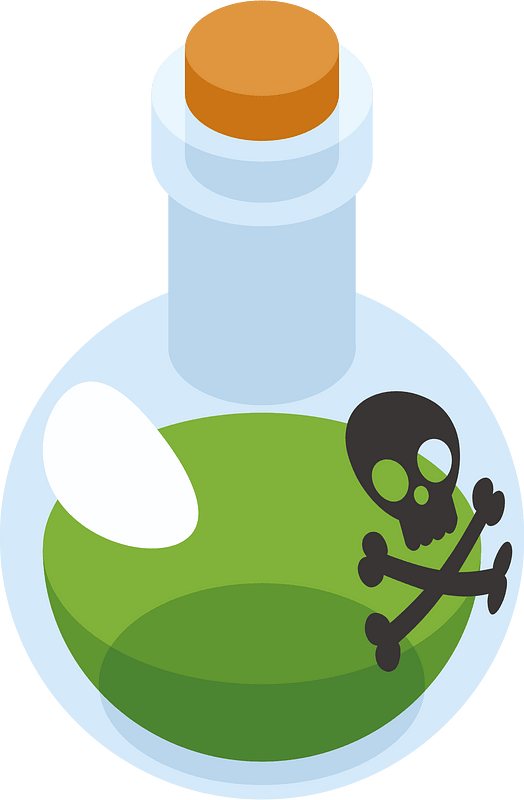 Bottle with poison