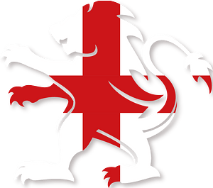 English flag heraldic lion