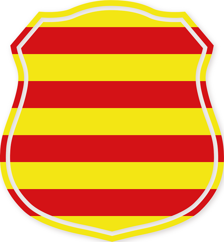 Crest with Catalan flag