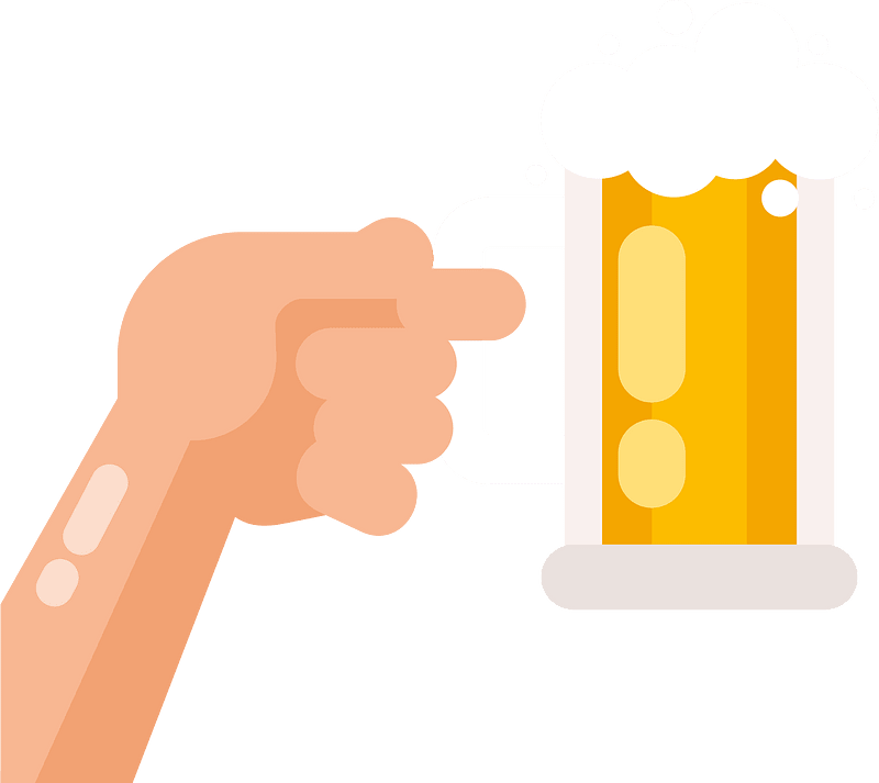 Beer in pint glass