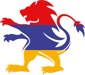 Armenian flag heraldic lion