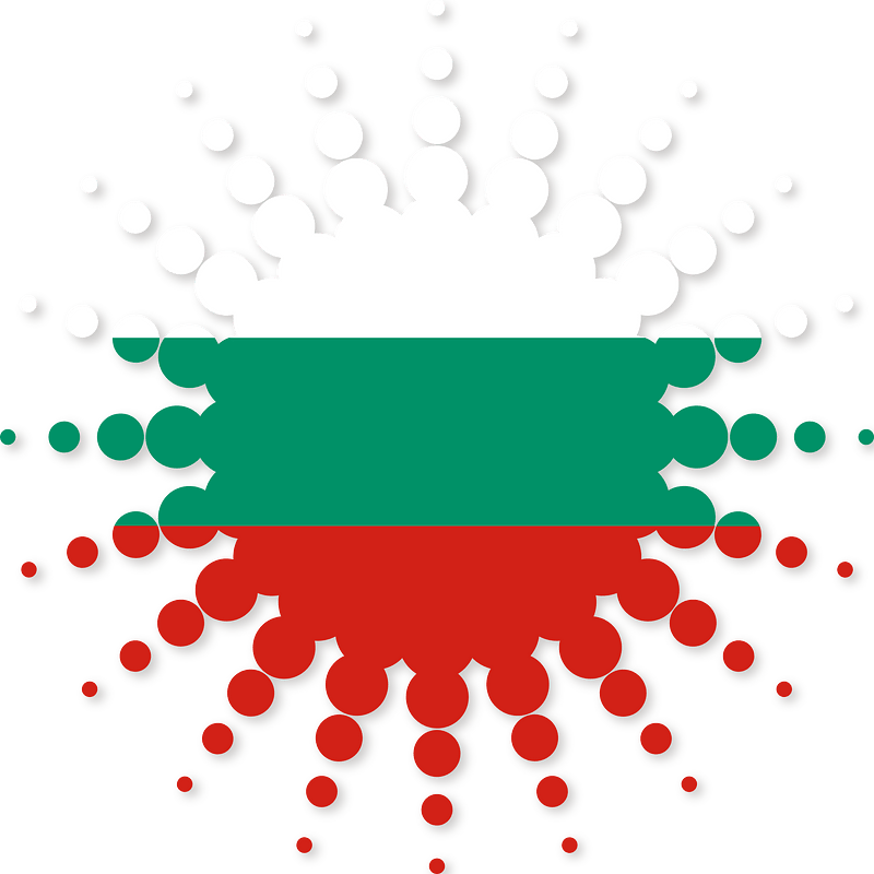 Bulgarian flag halftone shape