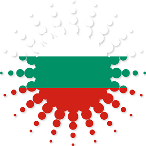 Bulgarian flag halftone shape