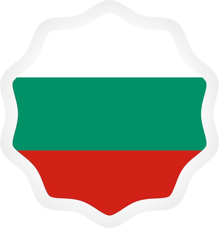 Bulgarian flag sticker
