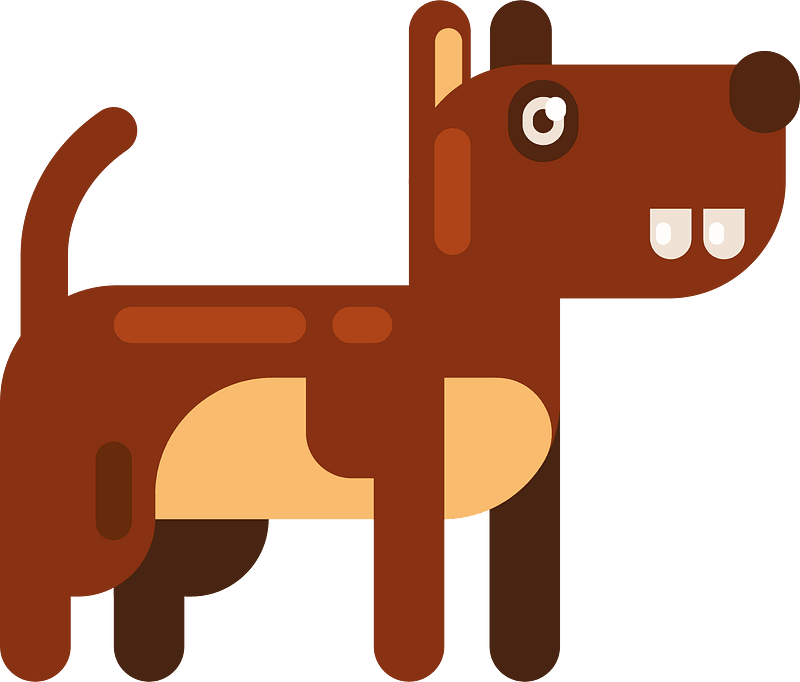 Guard dog cartoon illustration