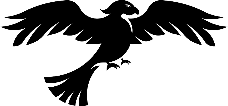 Falcon cartoon silhouette