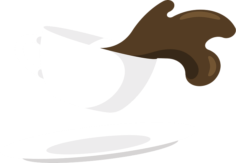 Spilling coffee