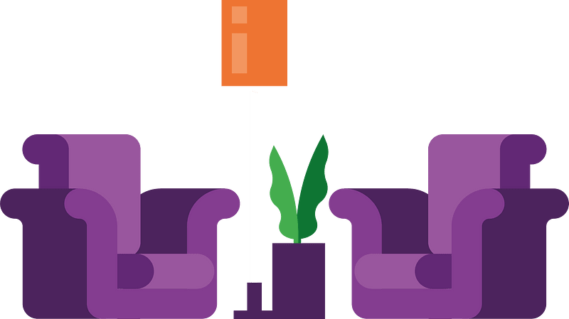 Sofas in a living room