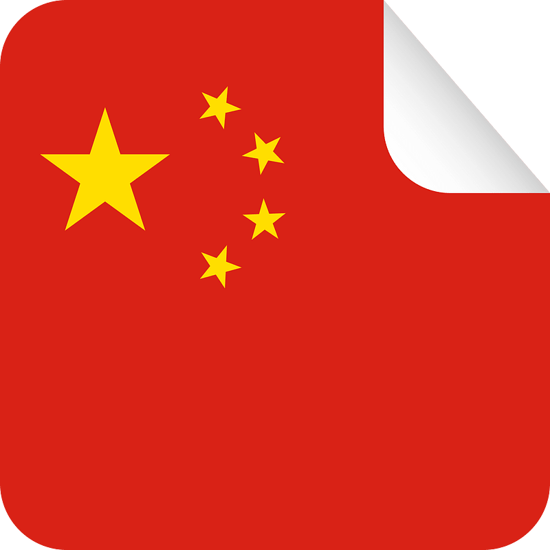 China flag sticker