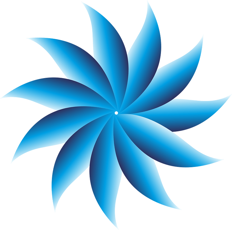 Elegant blue flower